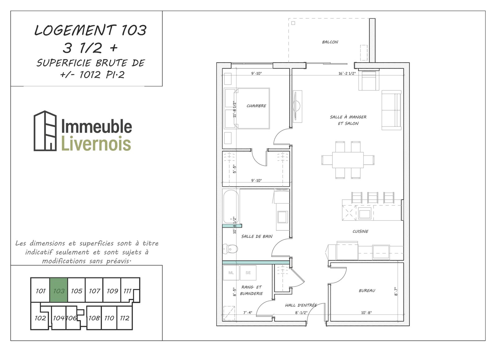 Plan du logement