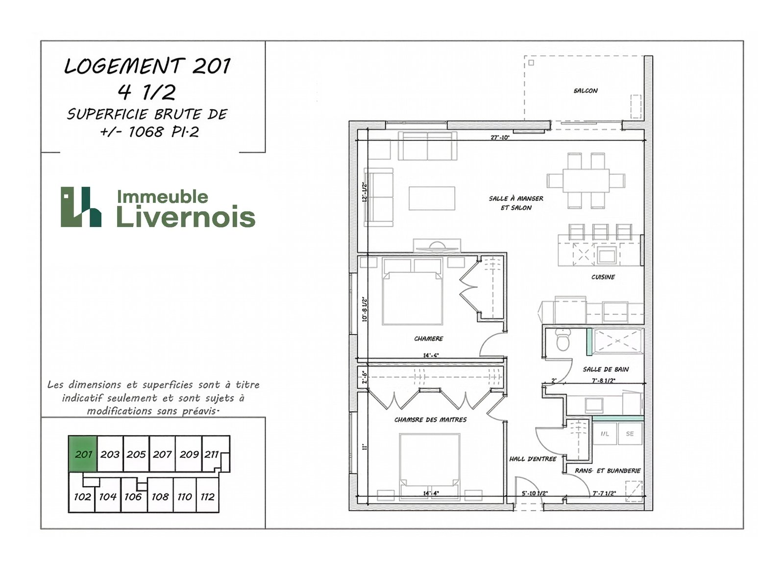 Plan du logement